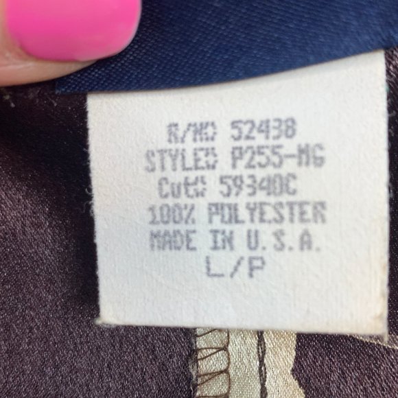 Vintage Studio Floral Shift Dress Brown & Cream Large 100% Polyester Lightweight - Picture 6 of 11